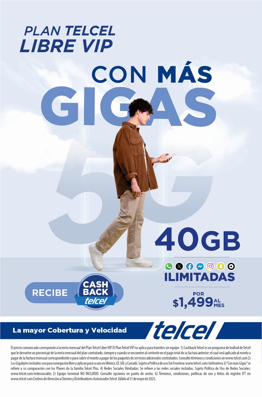 PLAN TELCEL LIBRE VIP